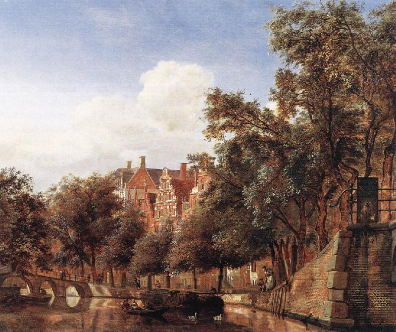 HEYDEN, Jan van der View of the Herengracht, Amsterdam Sweden oil painting art